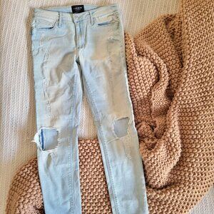 BLACK ORCHID Ripped Mid Rise Skinny Jeans (Size 28)